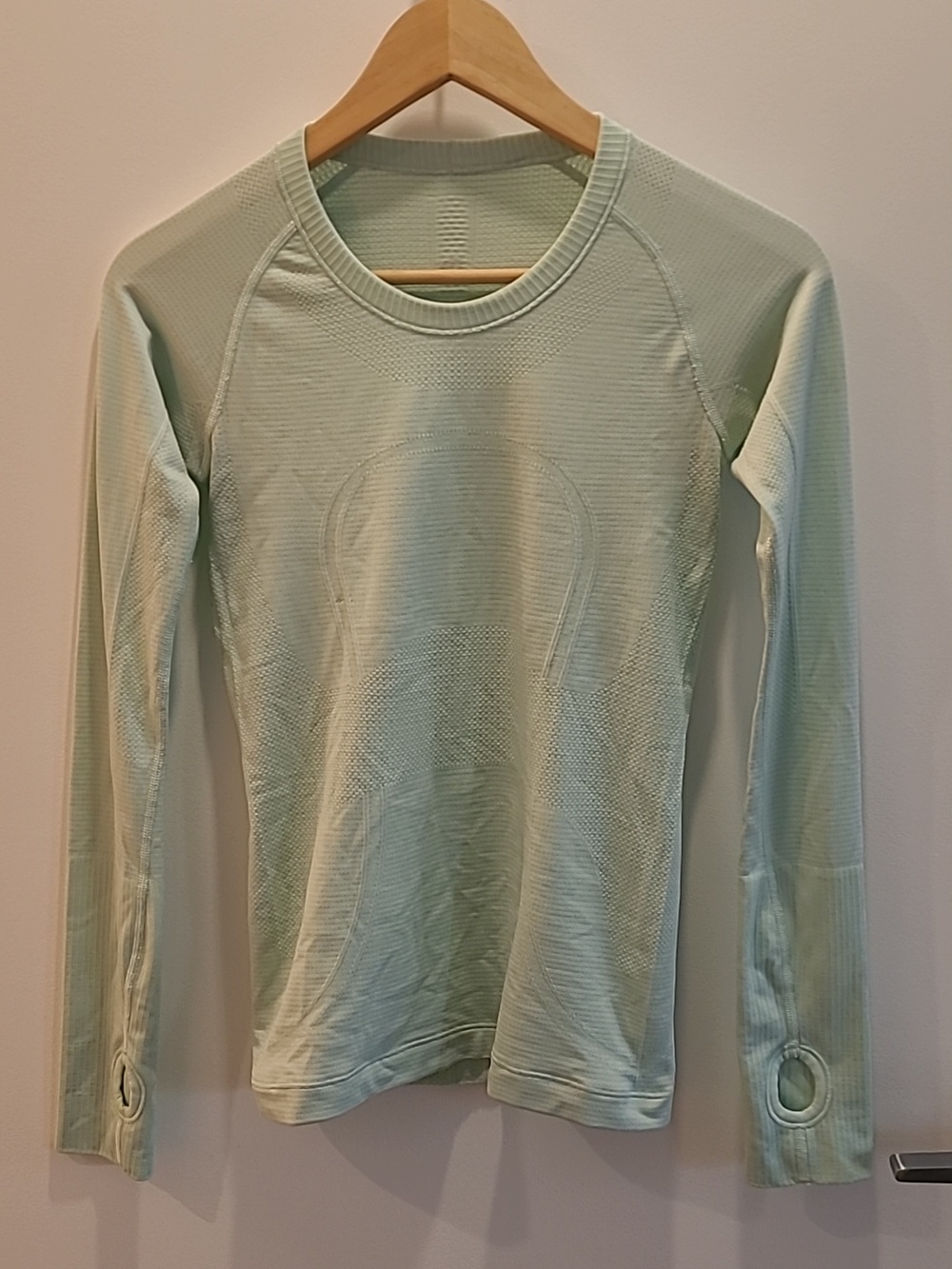 Lululemon Swiftly Tech Long Sleeve in Mint Green